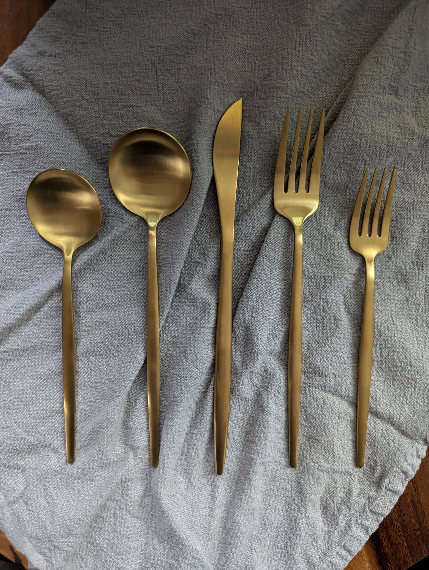 Gold Tone Silverware