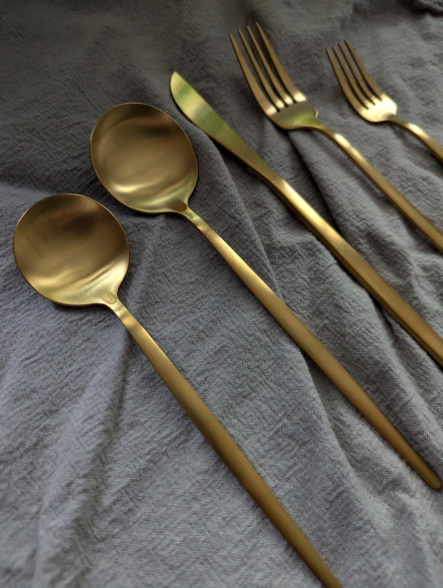 Gold Tone Silverware